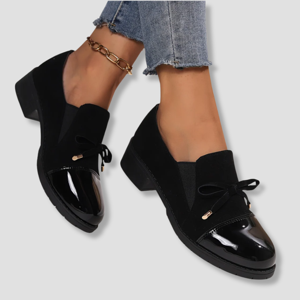 Badhie | Women’s Orthopedic Slip-On Loafers with Bow