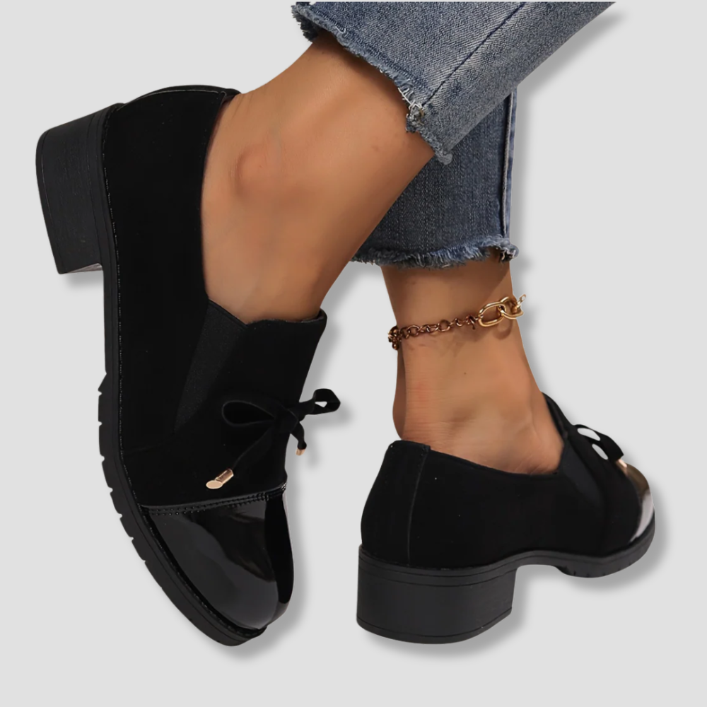 Badhie | Women’s Orthopedic Slip-On Loafers with Bow