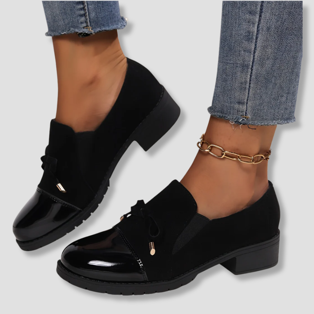 Badhie | Women’s Orthopedic Slip-On Loafers with Bow