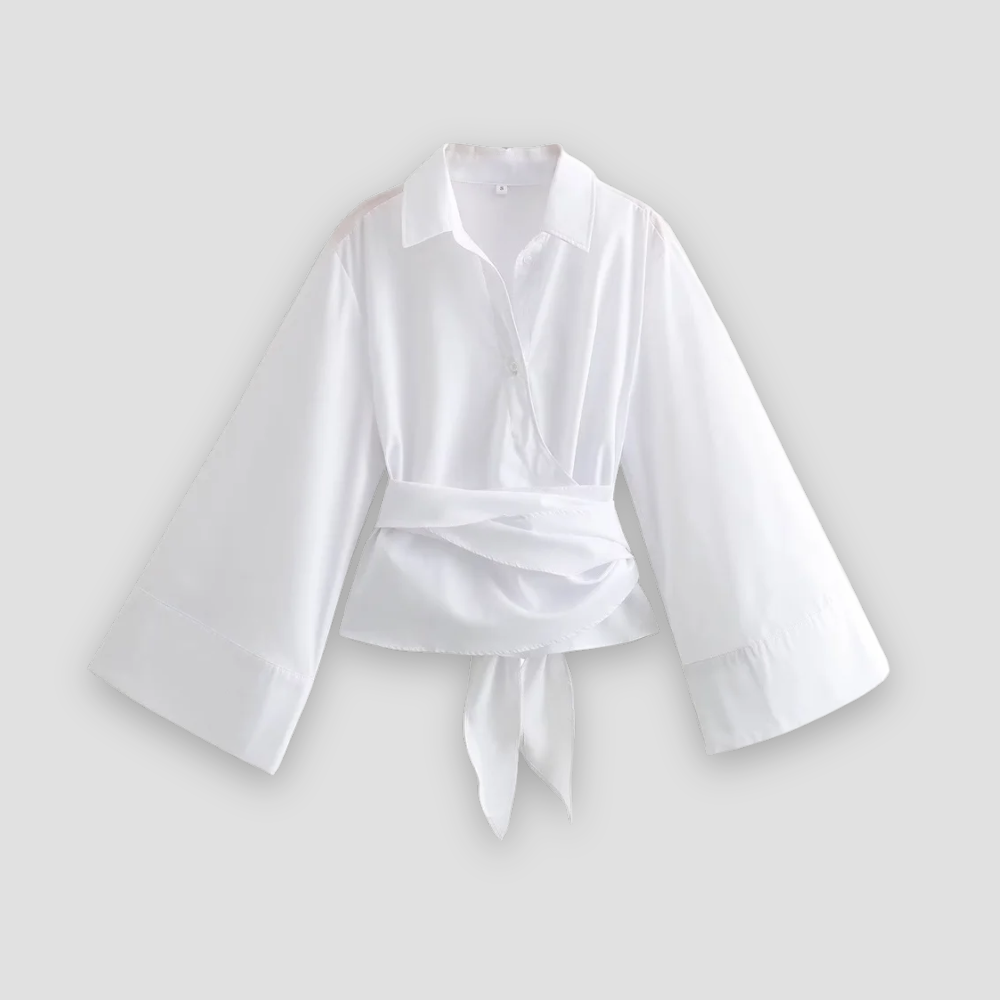 Badhie | Women’s Wide Sleeve Wrap Blouse