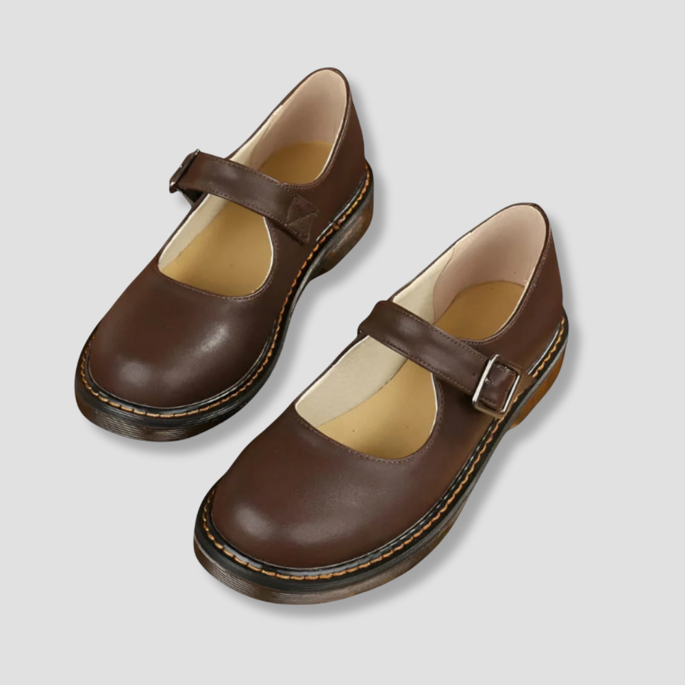 Badhie | Women’s Classic Mary Jane Leather Flats