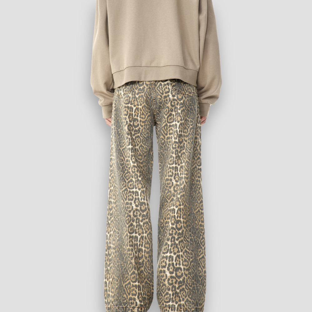 Badhie | Women's Vintage Wide Leg Denim Trousers