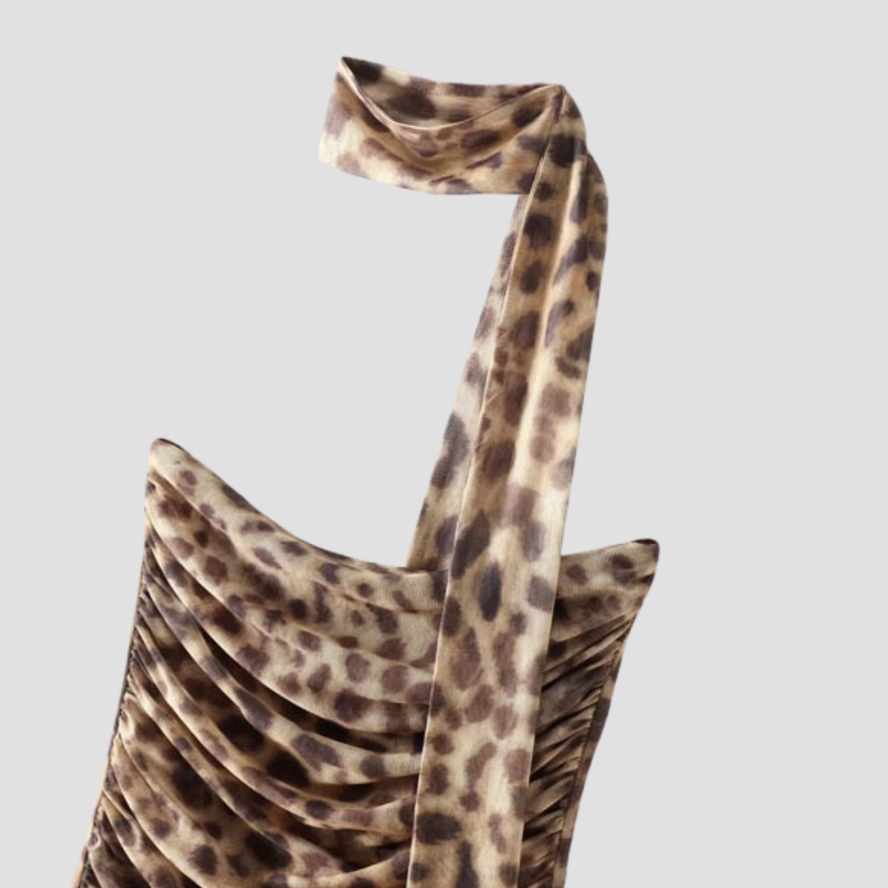 Badhie | Women's Tulle Crop Top Halter Backless Summer Top