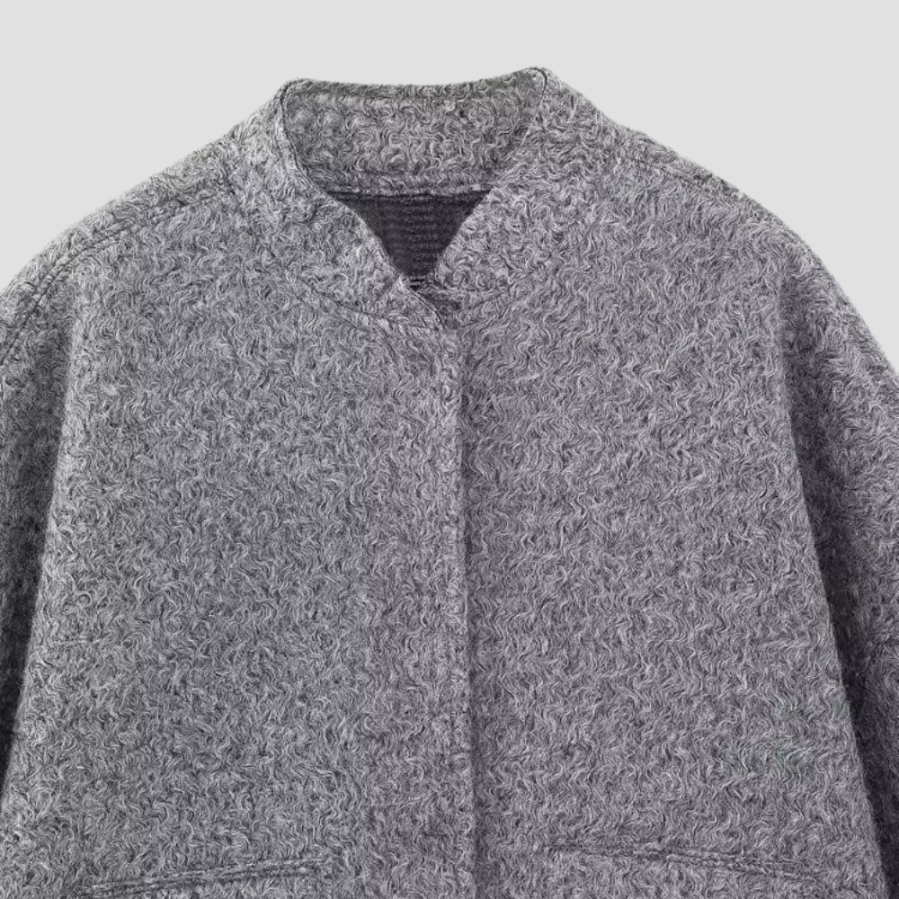 Badhie | Women's Oversized Pockets Long Sleeve Bomber Jacket