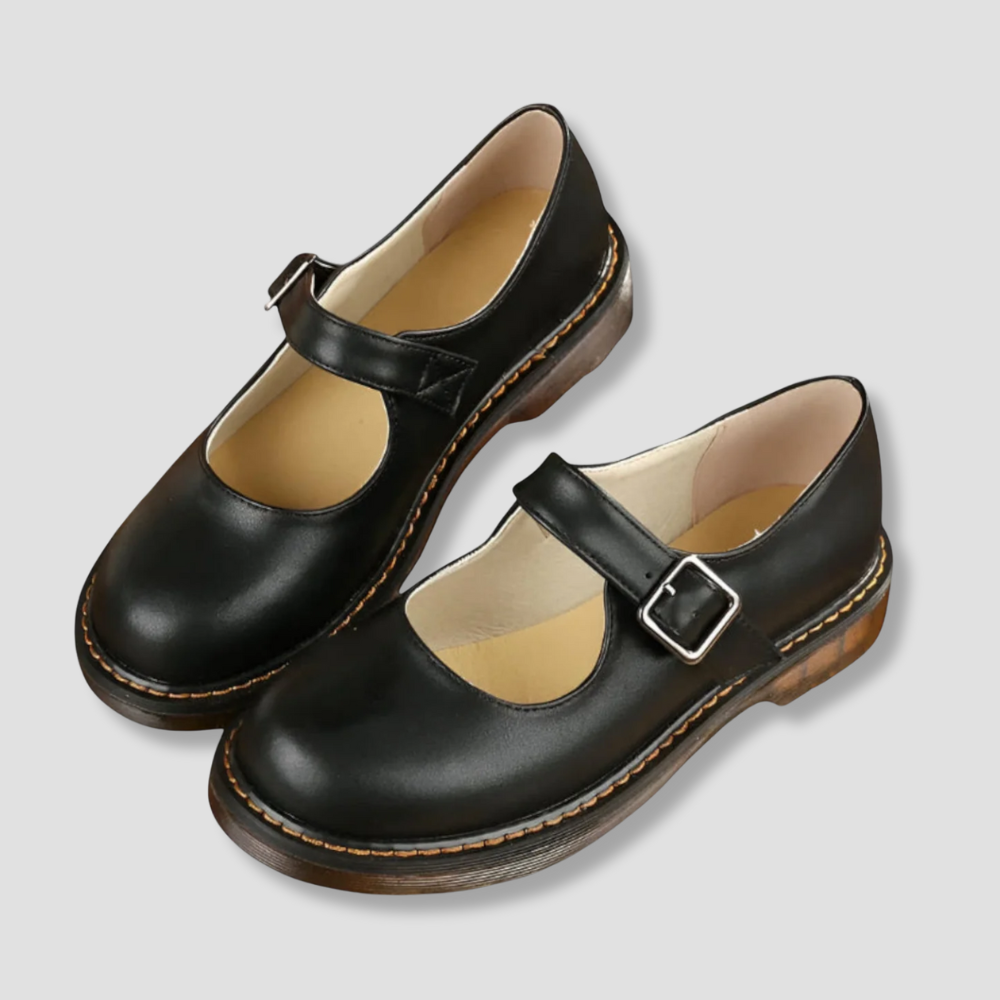 Badhie | Women’s Classic Mary Jane Leather Flats