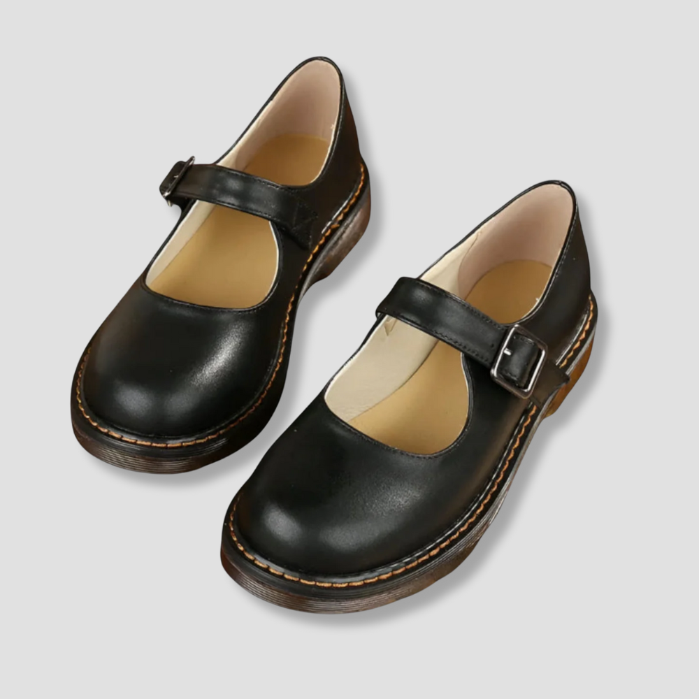 Badhie | Women’s Classic Mary Jane Leather Flats