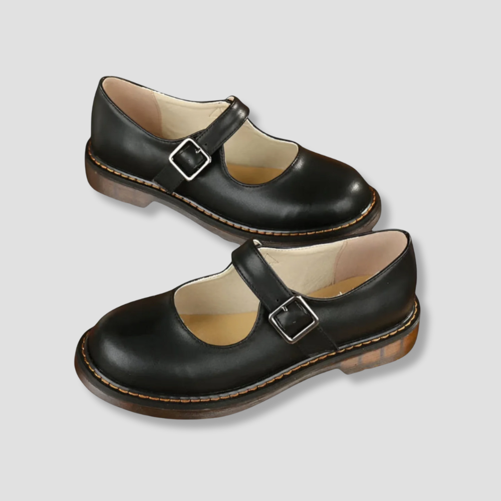 Badhie | Women’s Classic Mary Jane Leather Flats