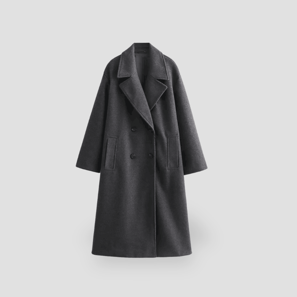 Badhie | Women's Double-Breasted Oversized Coat