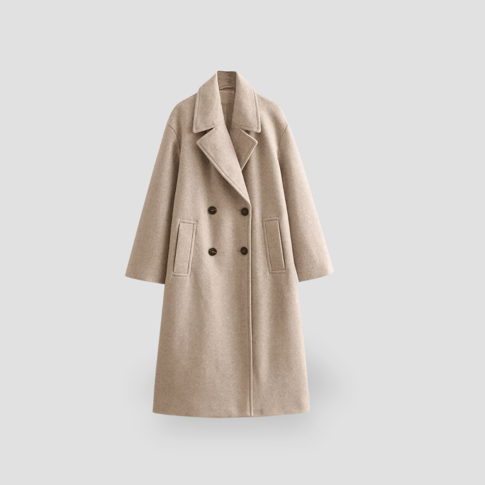 Badhie | Women's Double-Breasted Oversized Coat
