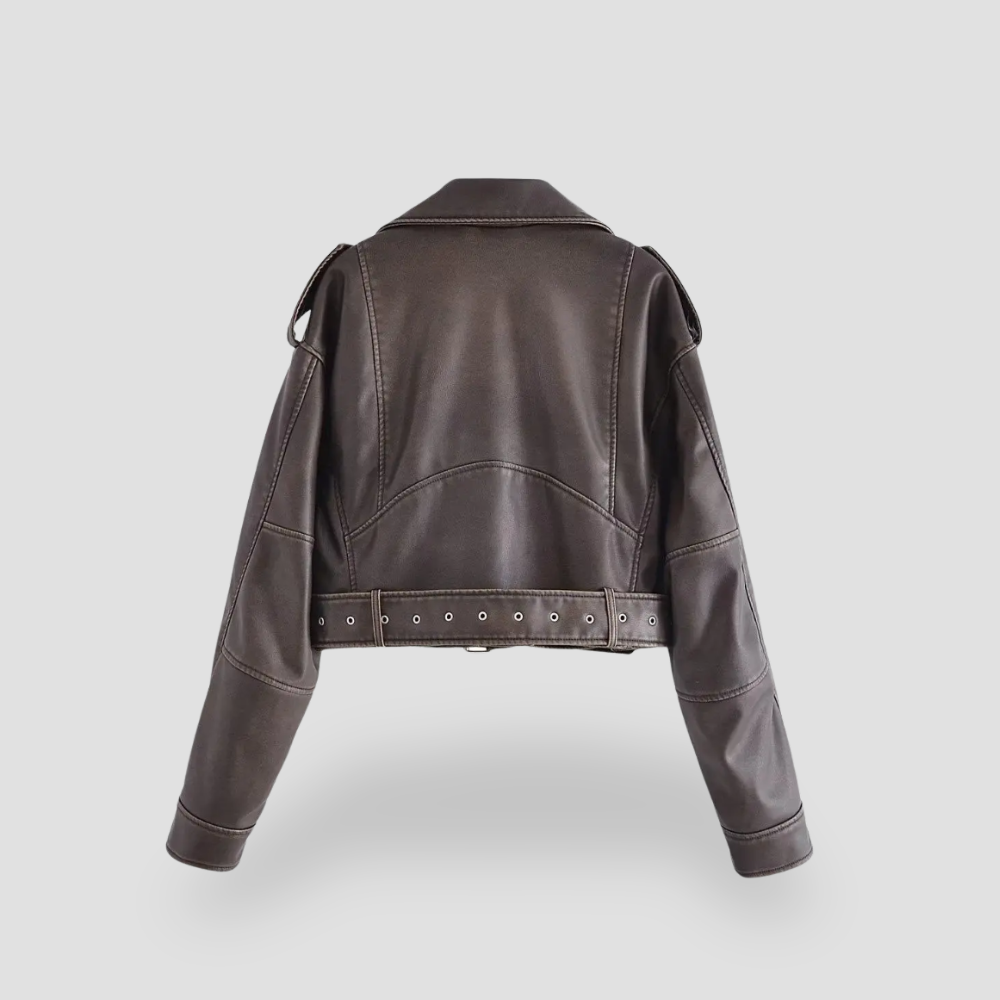 Badhie | Women's Cropped Moto Jacket