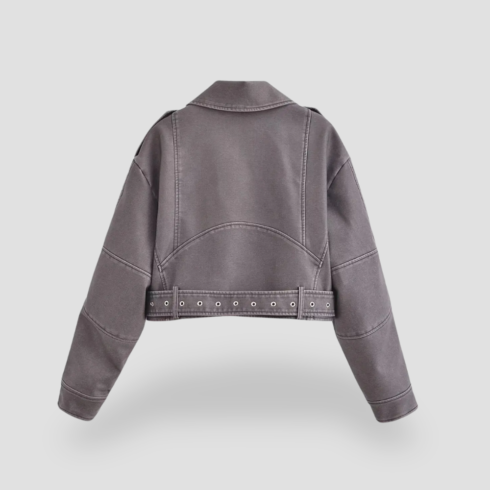 Badhie | Women's Cropped Moto Jacket