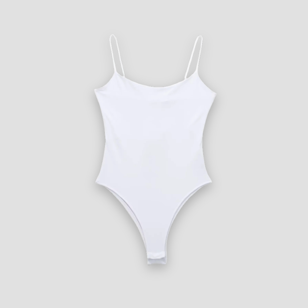 Badhie | Women’s Spaghetti Strap Scoop Neck Bodysuit