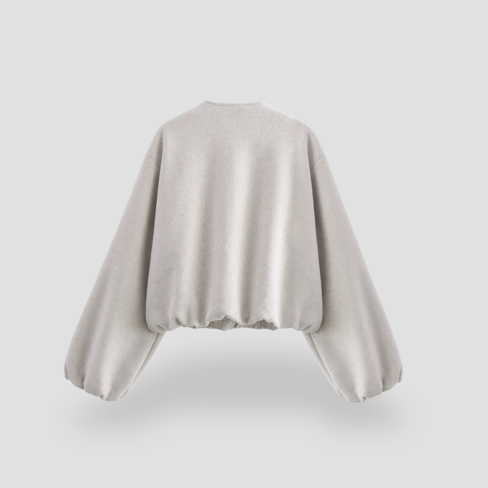 Badhie | Women’s Oversized Cropped Zip Jacket