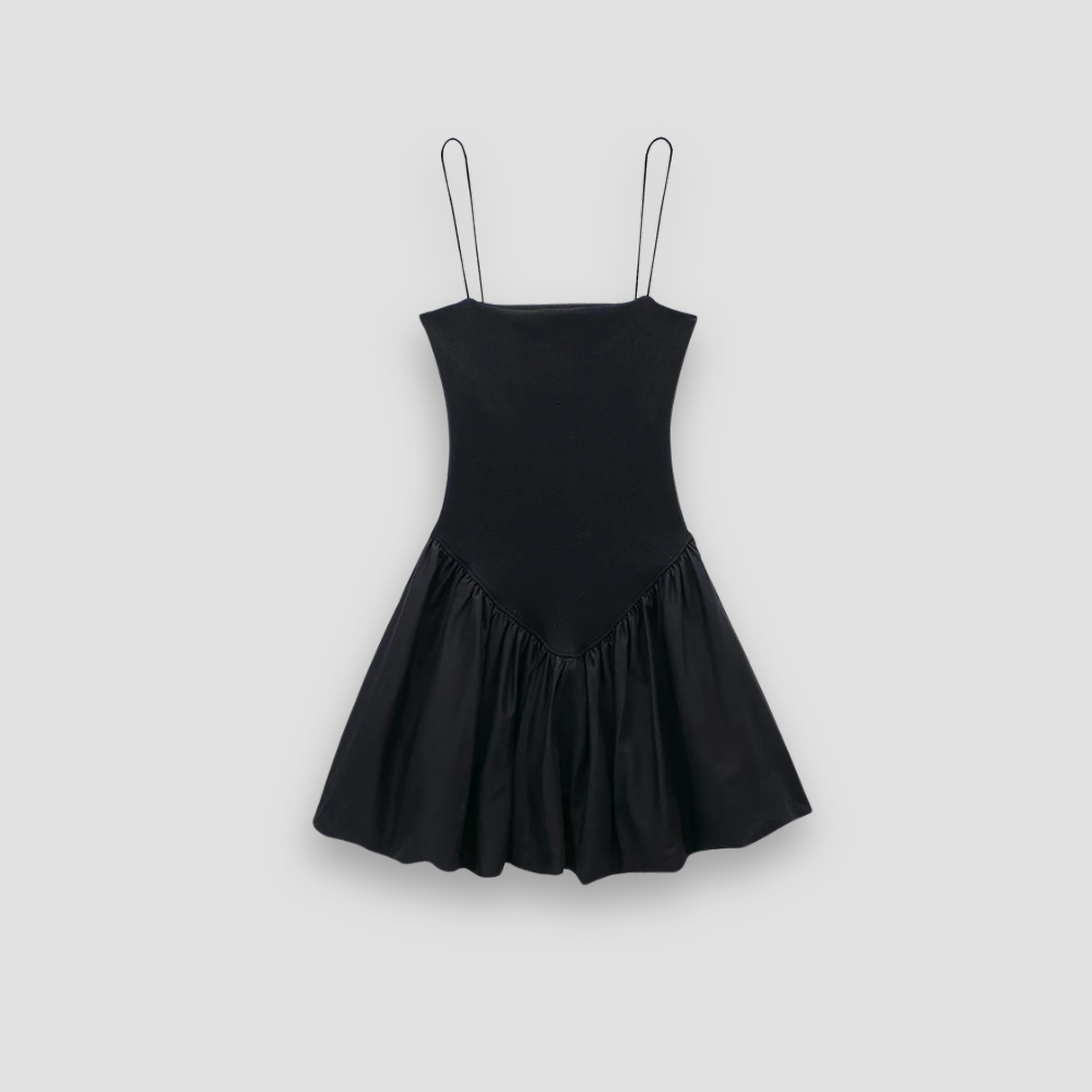 Badhie | Women's Ruched Contrast Mini Dress