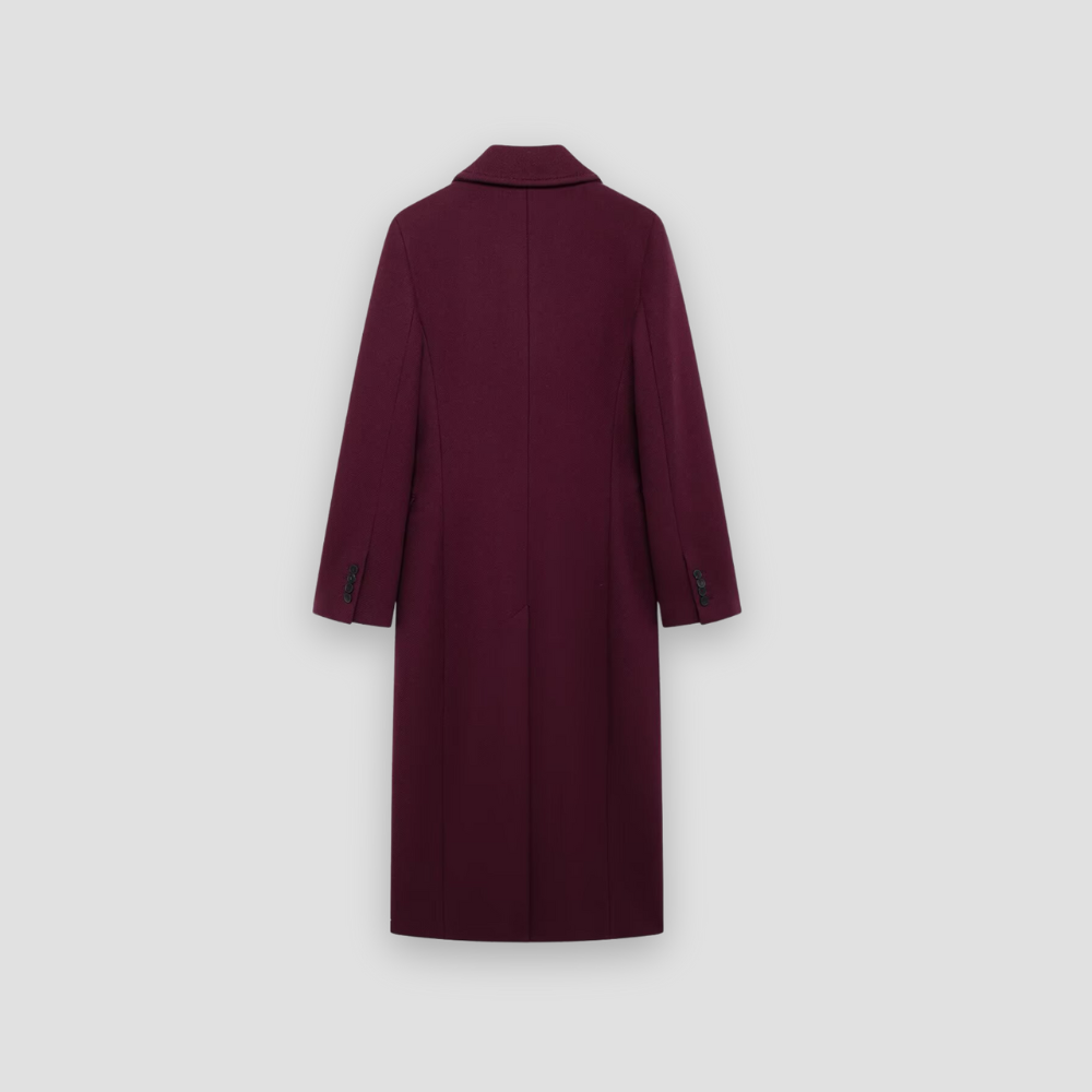 Badhie | Women’s Double-Breasted Wool Blend Coat
