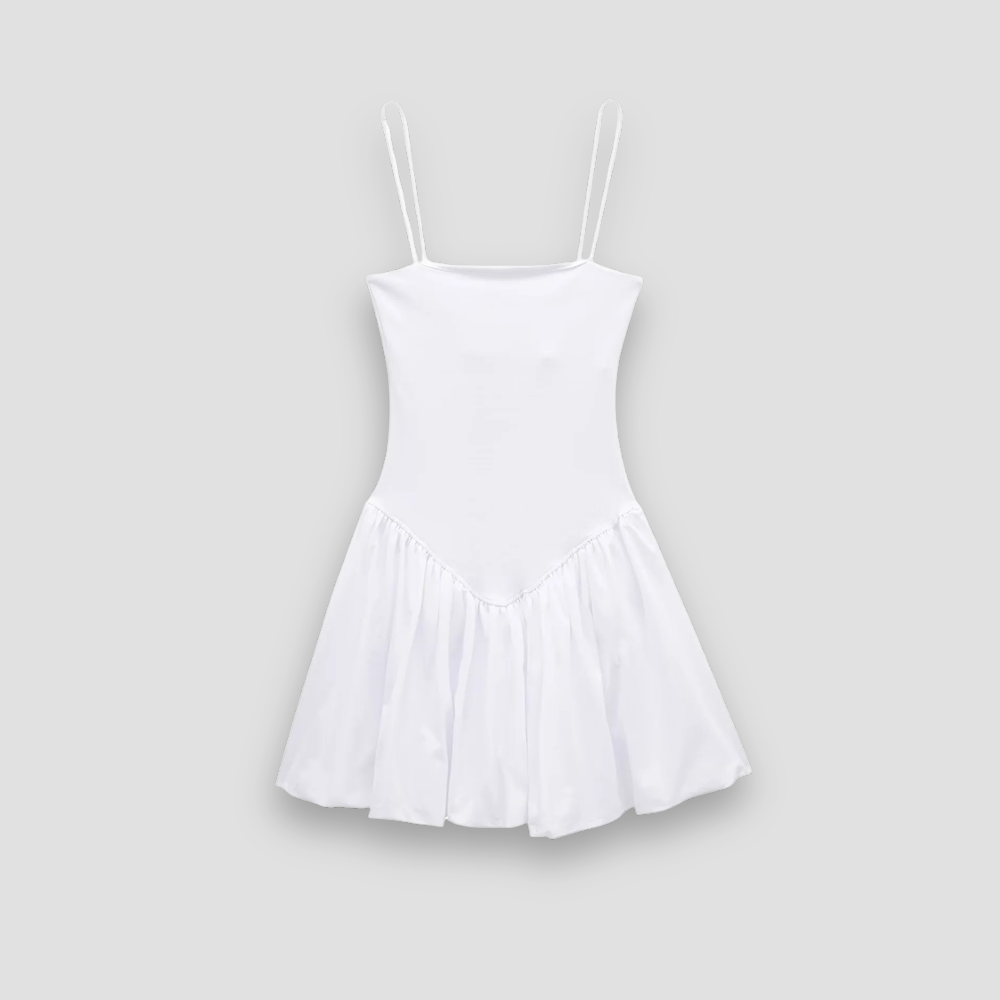 Badhie | Women's Ruched Contrast Mini Dress