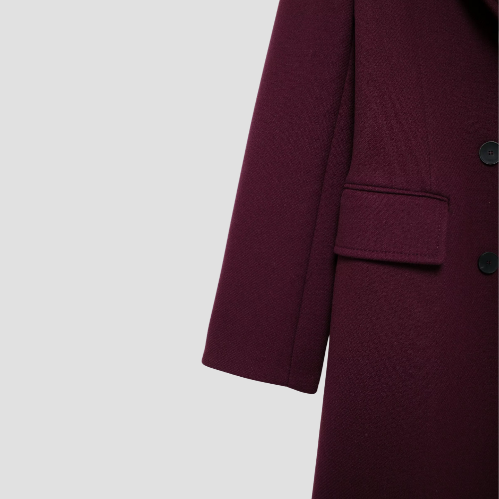 Badhie | Women’s Double-Breasted Wool Blend Coat