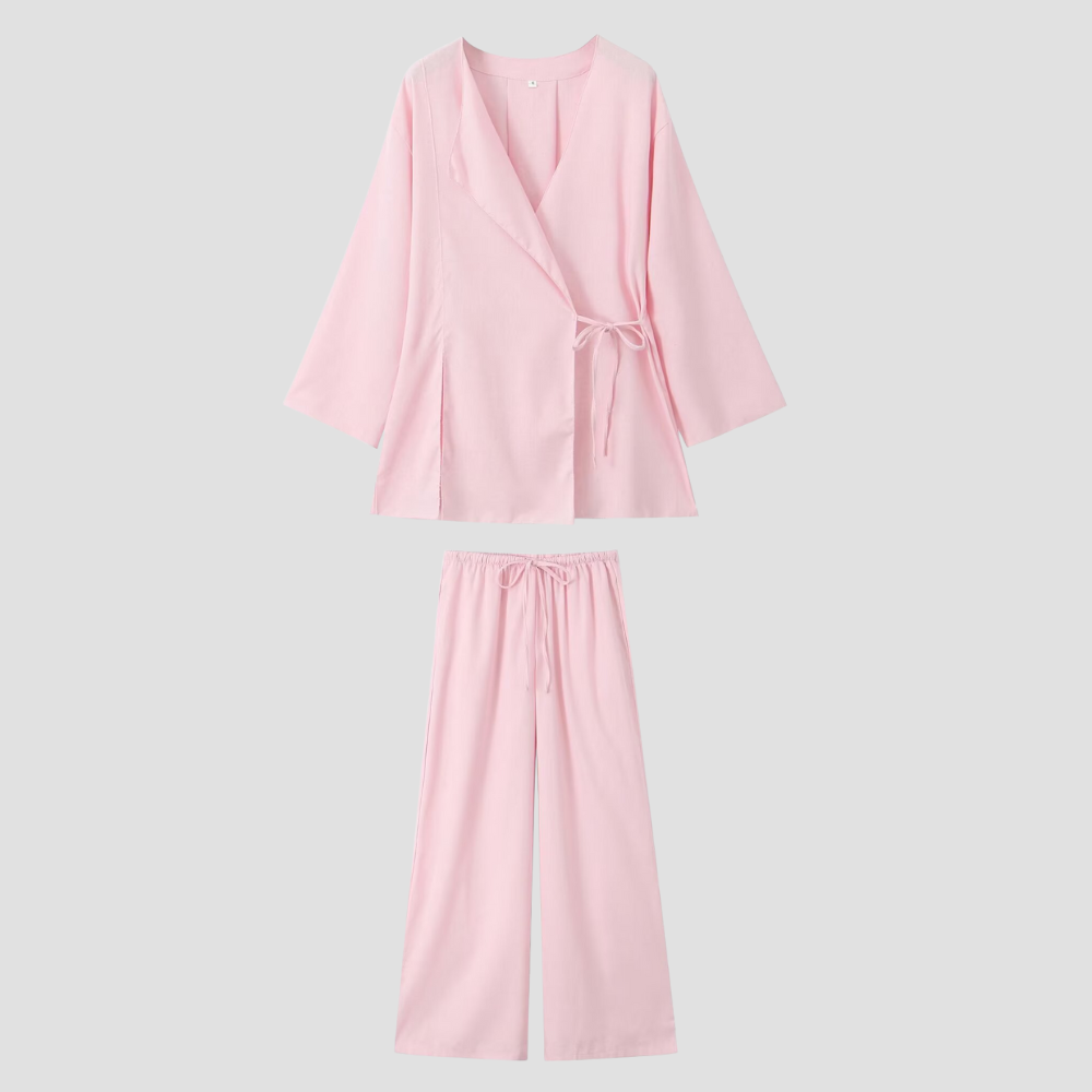 Badhie | Women's Kimono Cross Coat Wrap Set