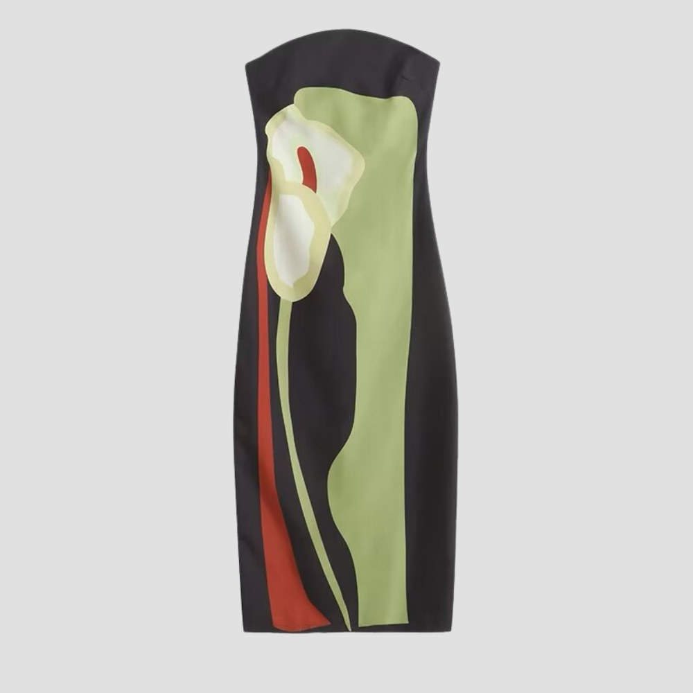 Badhie | Women’s Strapless Maxi Floral Dress