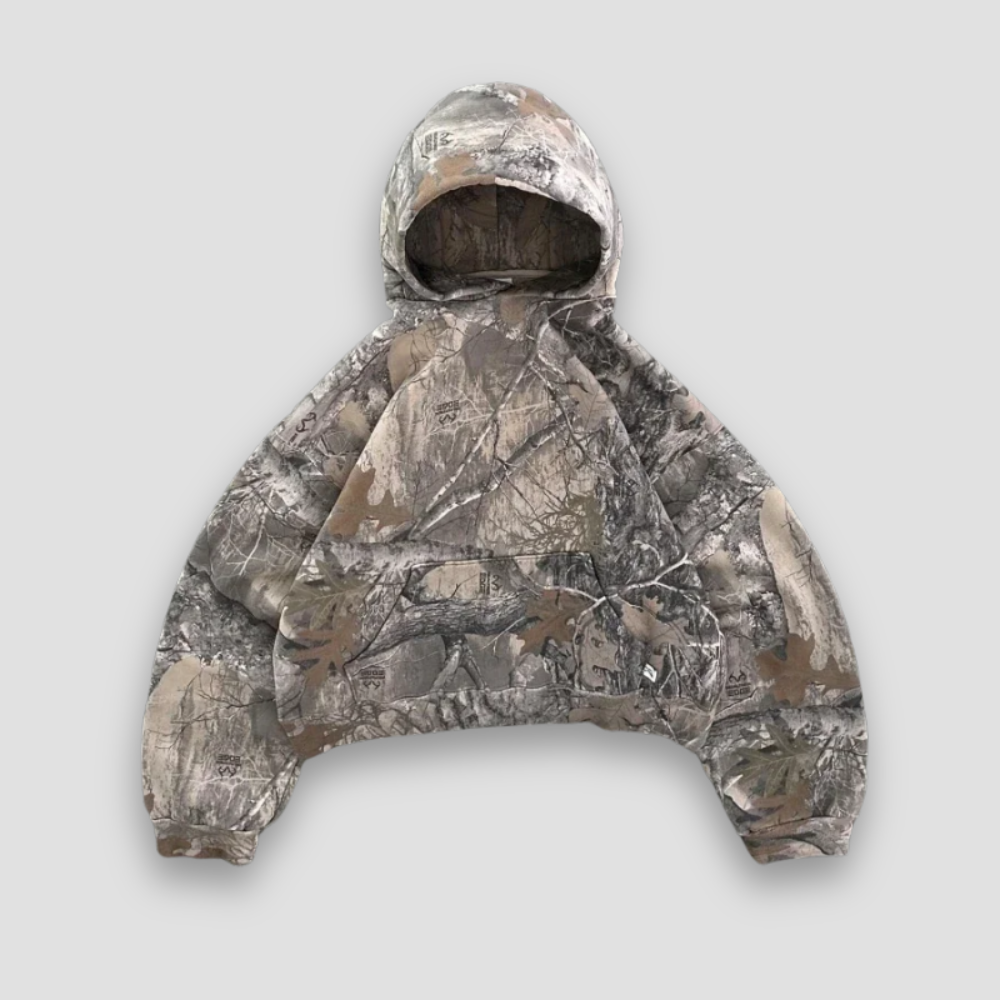 Badhie | Women's Camouflage Hoodie Loose Sweatpants Two-Piece Set