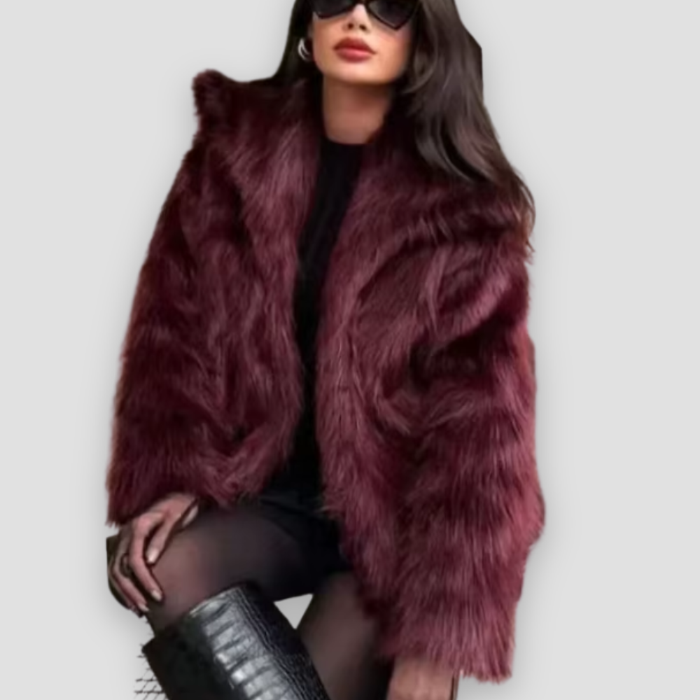 Badhie | Women’s Luxe Winter Faux Fur Short Coat