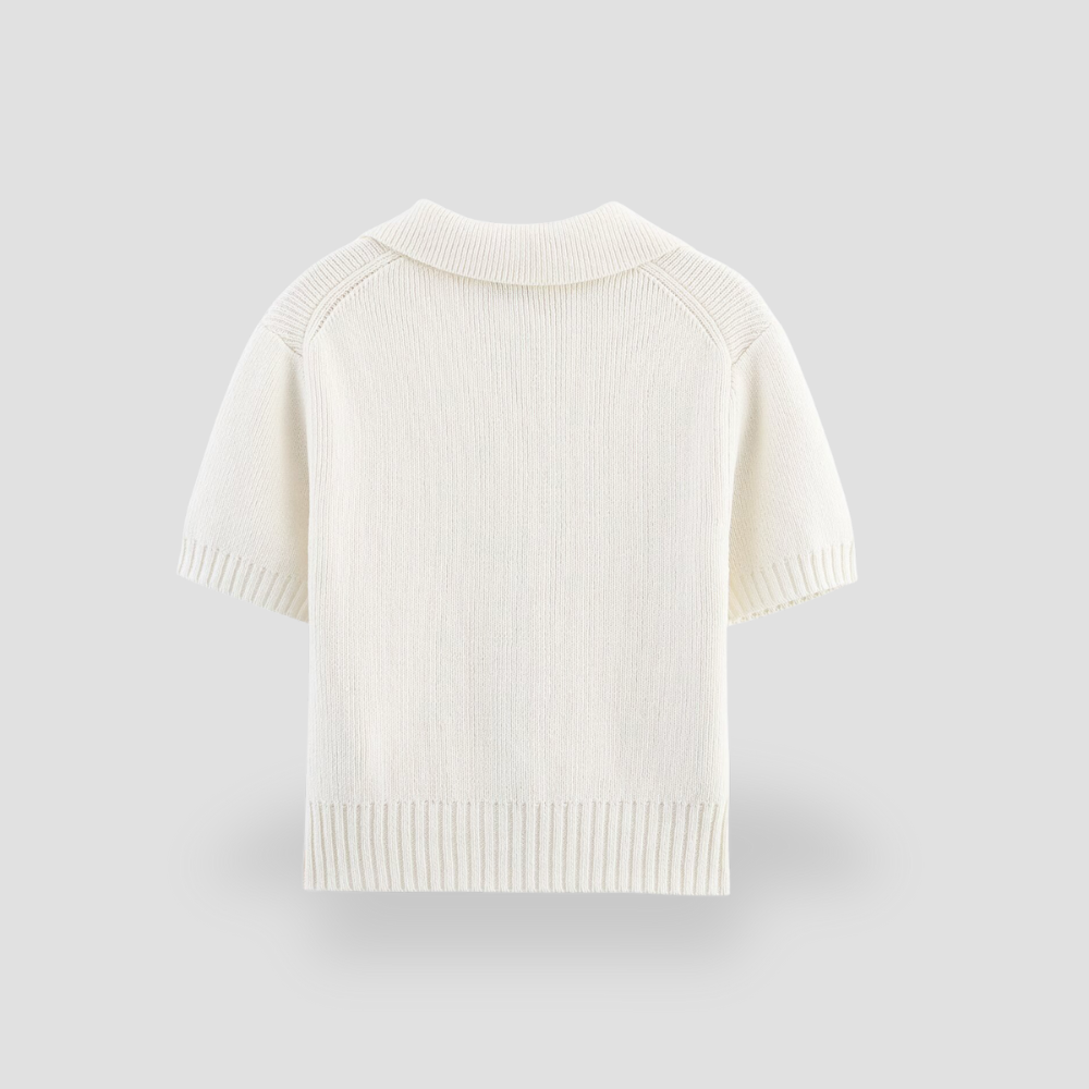 Badhie | Women’s Bow-Tie Knit Short Sleeve Cardigan