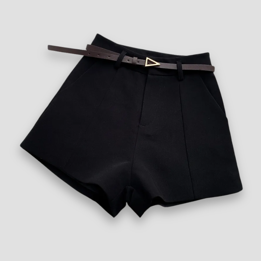 Badhie | Women's Belted Tailored Shorts
