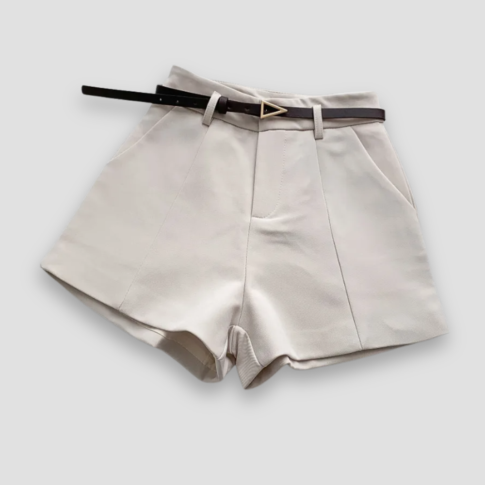 Badhie | Women's Belted Tailored Shorts