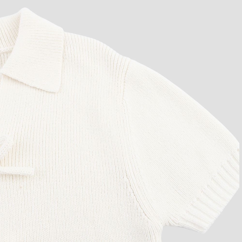 Badhie | Women’s Bow-Tie Knit Short Sleeve Cardigan