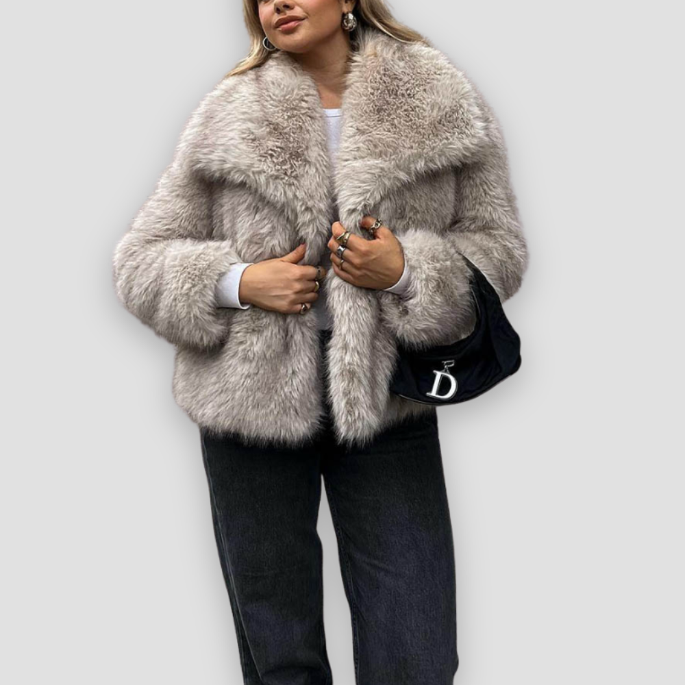 Badhie | Women’s Luxe Winter Faux Fur Coat
