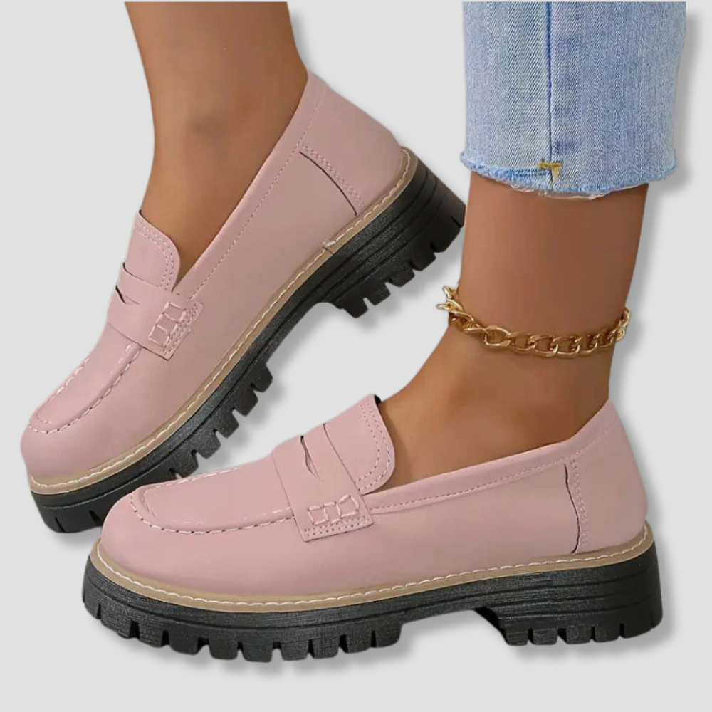 Badhie | Women’s Suede Chunky Sole Penny Loafers