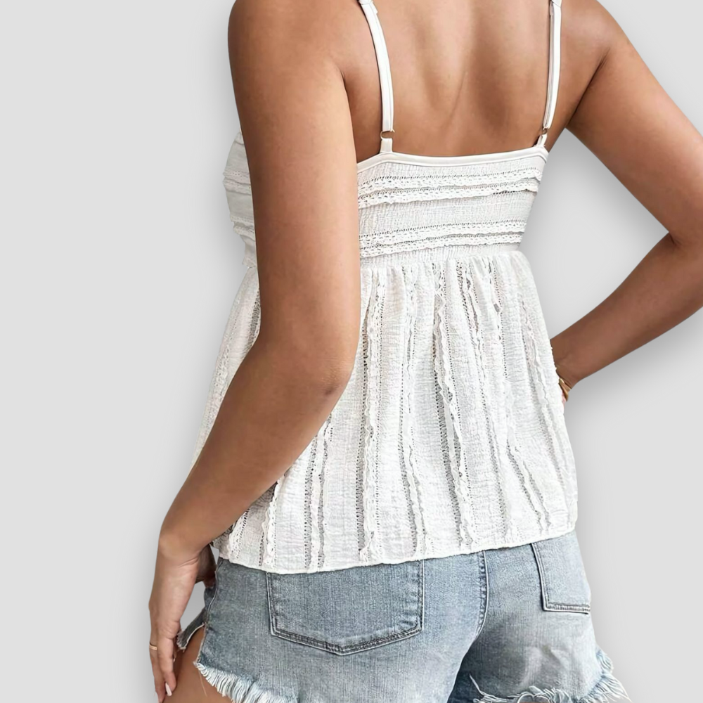 Badhie | Women's Ruched Sweetheart Peplum Top