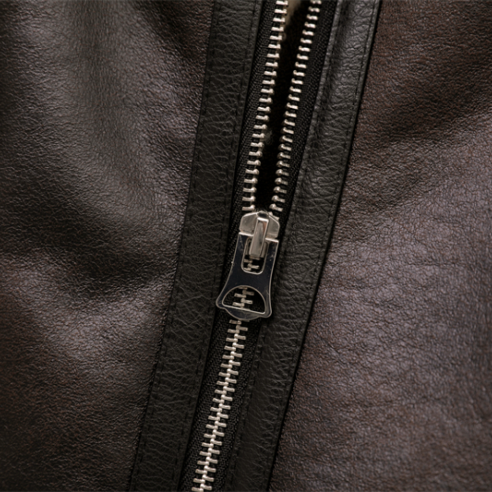 Badhie | Women’s Vintage Shearling-Lined Aviator Jacket