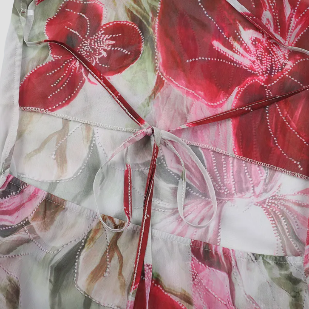 Badhie | Women's Sheer Floral Slip Maxi Dress