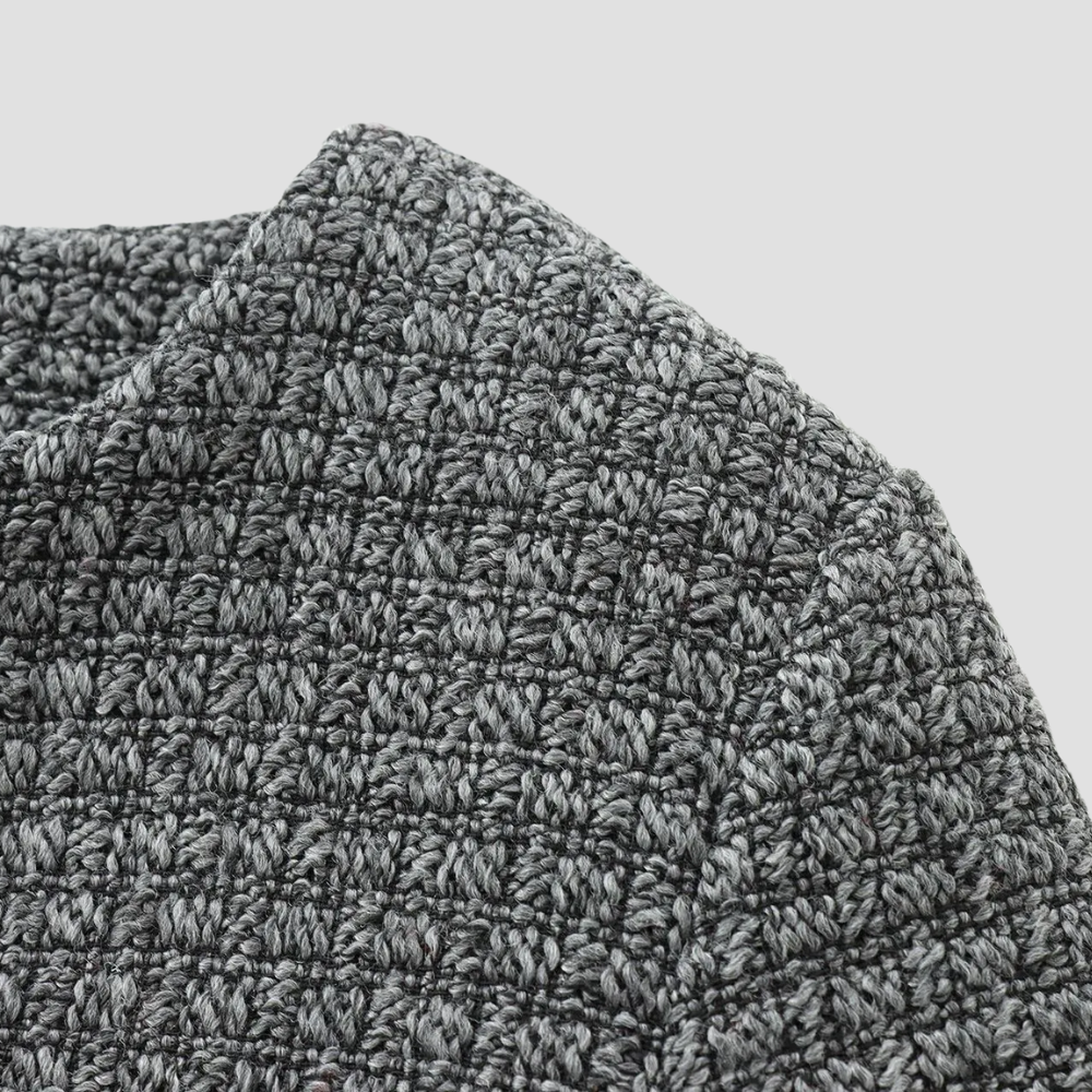 Badhie | Women’s Luxe Tweed Round Neck Cropped Jacket