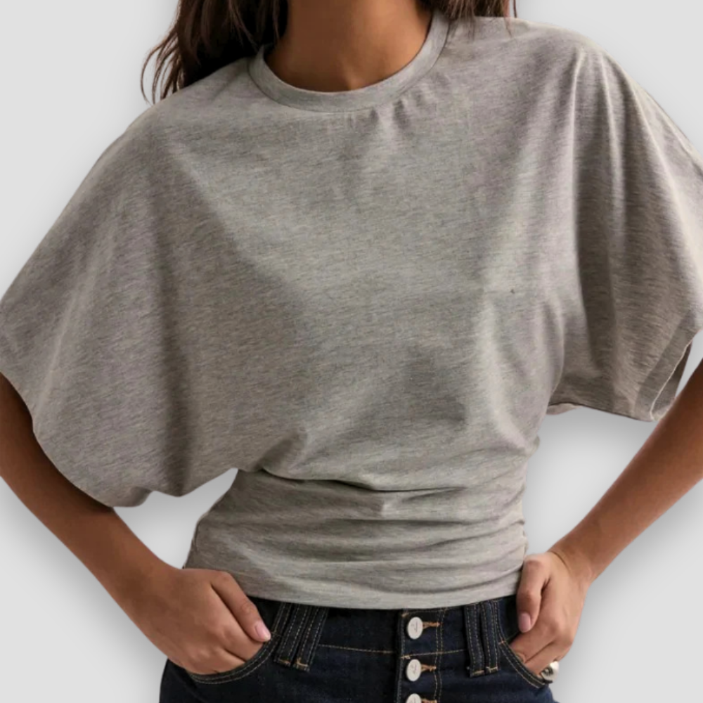 Badhie | Women’s Sculpted Waist Batwing T-Shirt