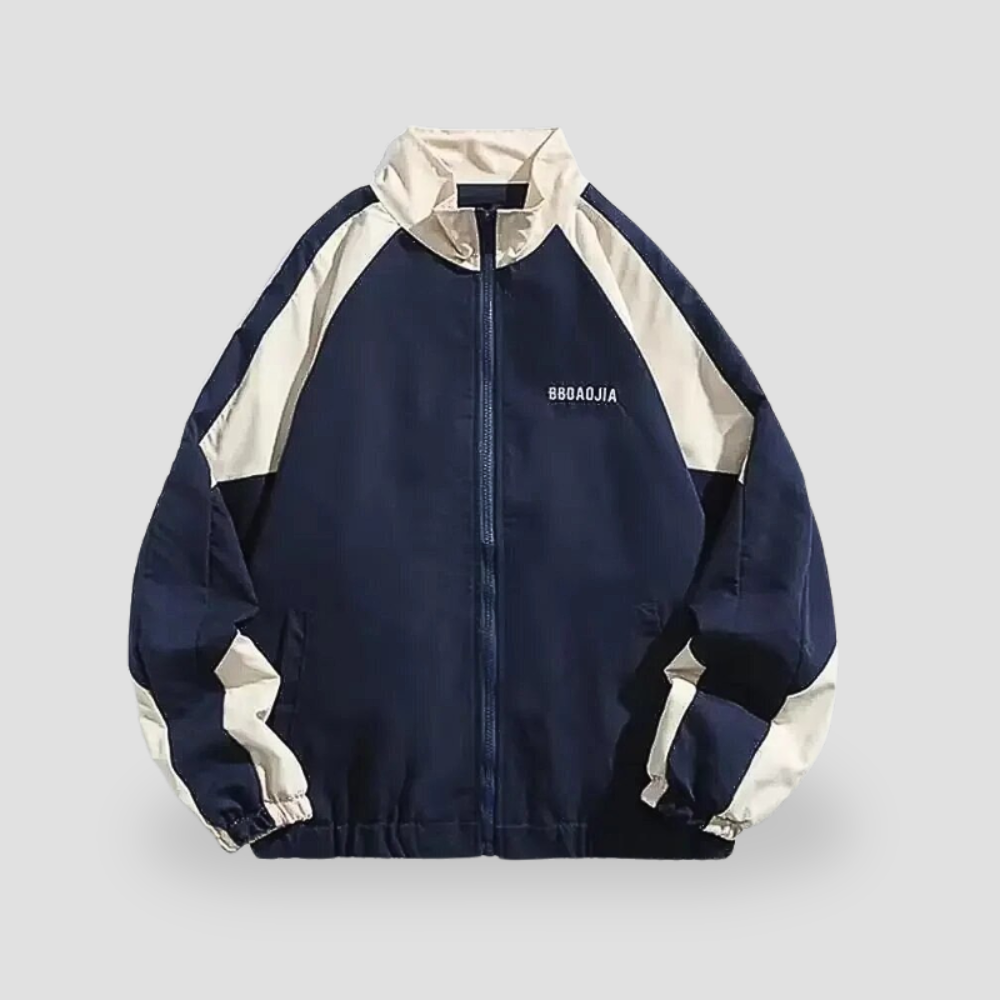 Badhie | Women's Colorblock Oversized Zip-Up Windbreaker