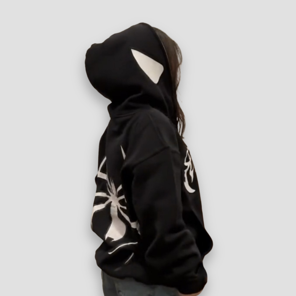 Badhie | Women's Spider Graphic Zip-Up Hoodie