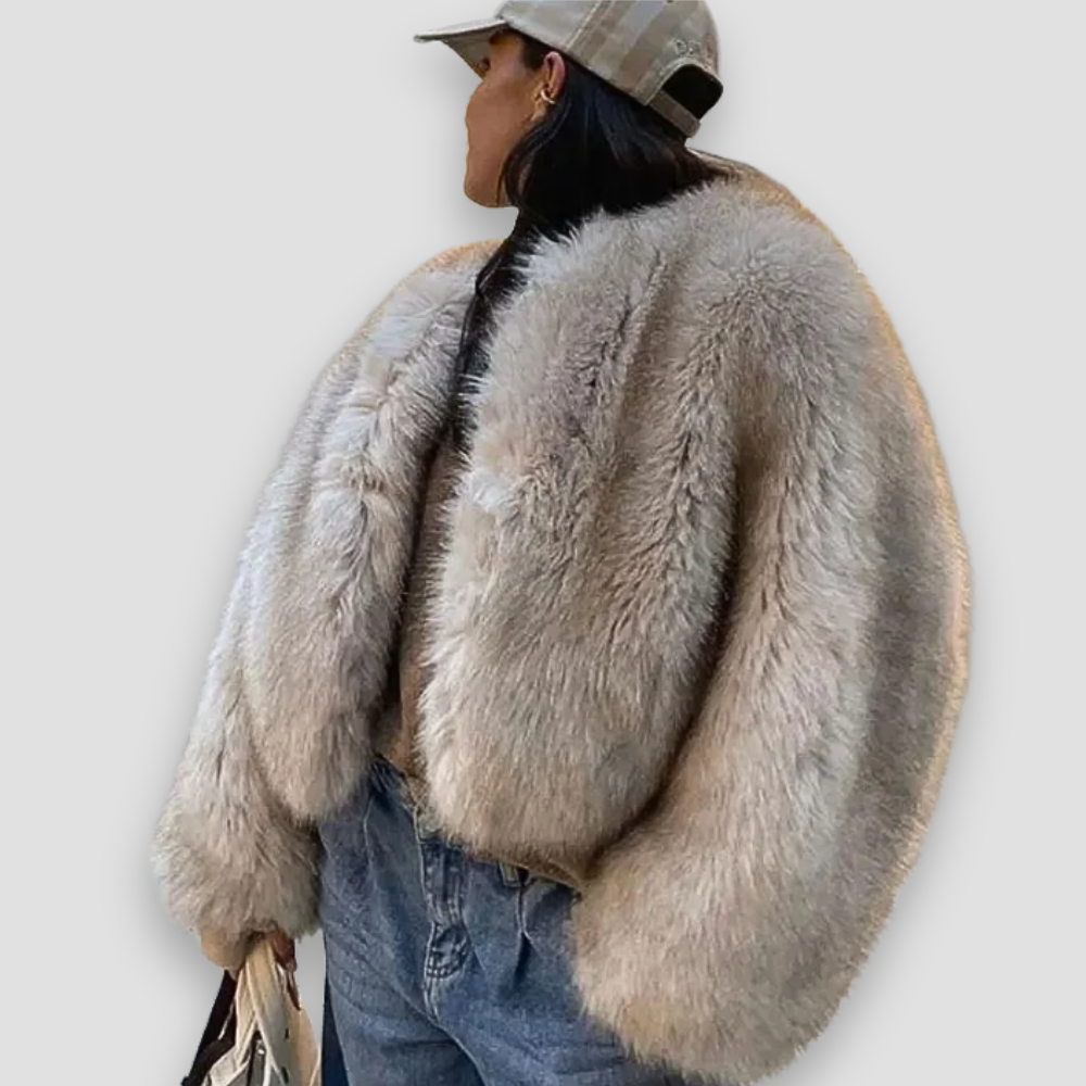 Badhie | Women’s Luxe Faux Fur Oversized Jacket