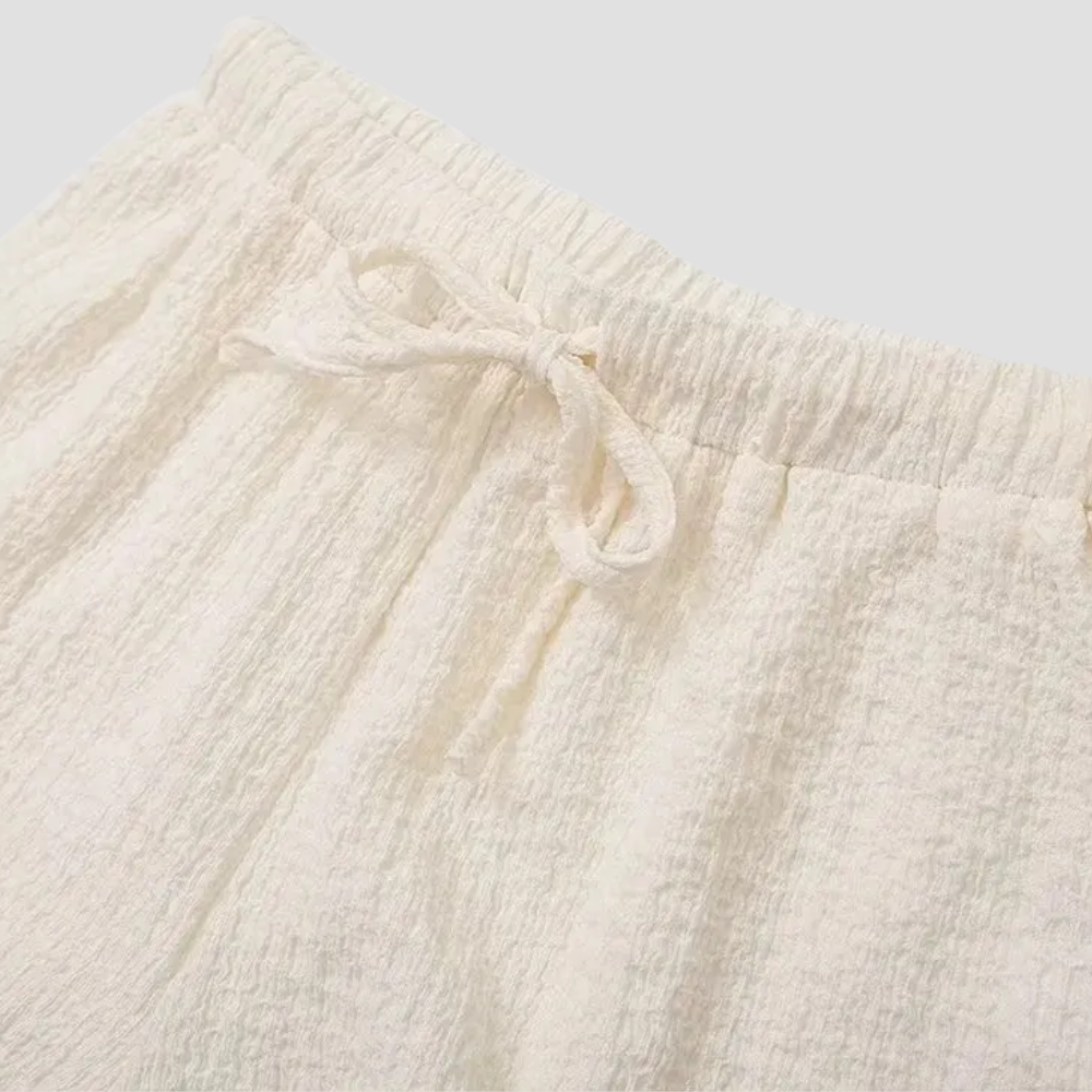 Badhie | Women’s Textured Lounge Set with Tie Front