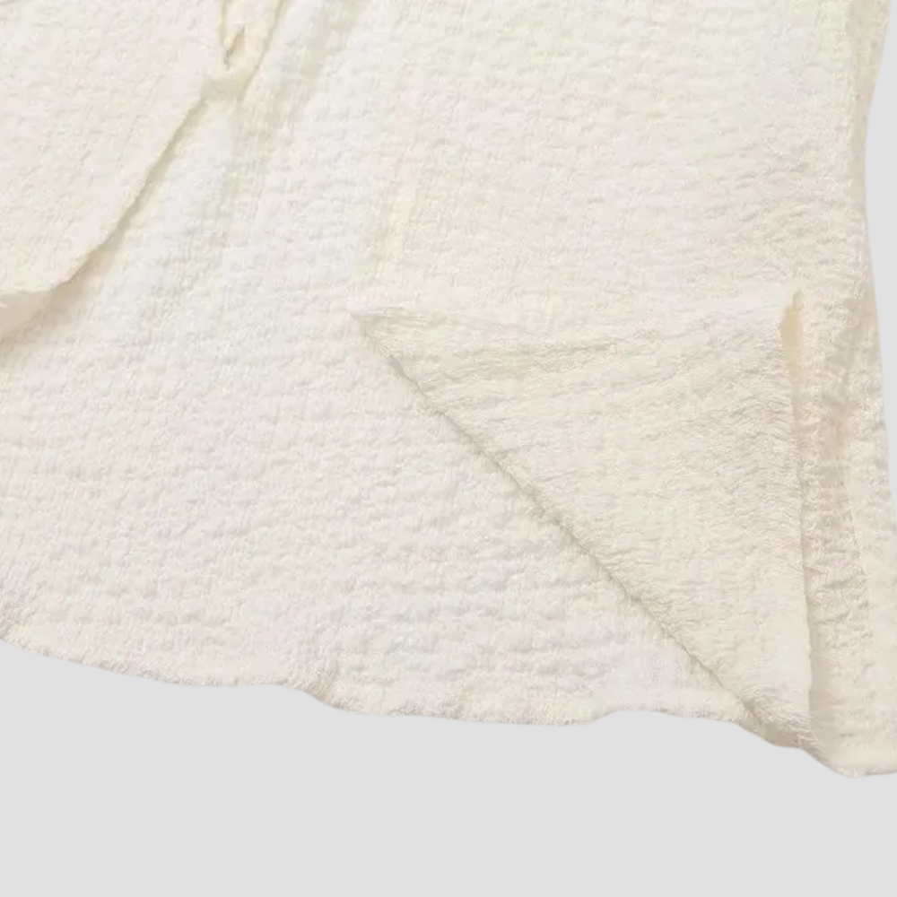 Badhie | Women’s Textured Lounge Set with Tie Front