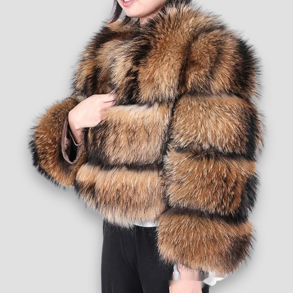 Badhie | Women’s Luxe Fox Fur Cropped Jacket