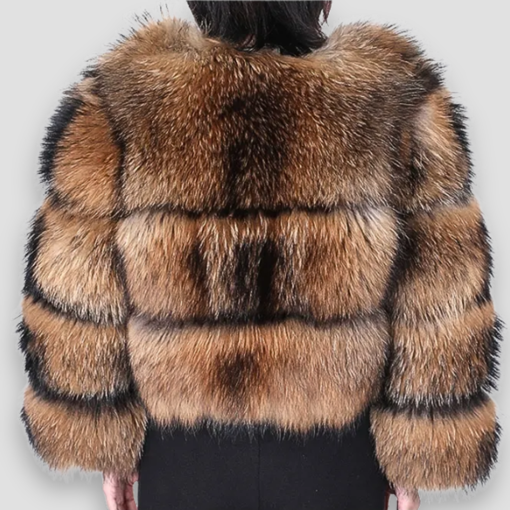 Badhie | Women’s Luxe Fox Fur Cropped Jacket