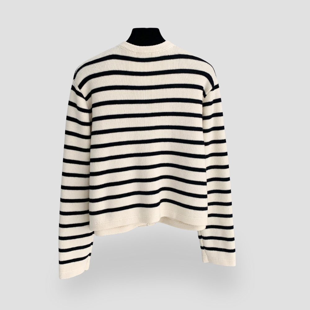 Badhie | Women’s Striped Button-Up Cardigan