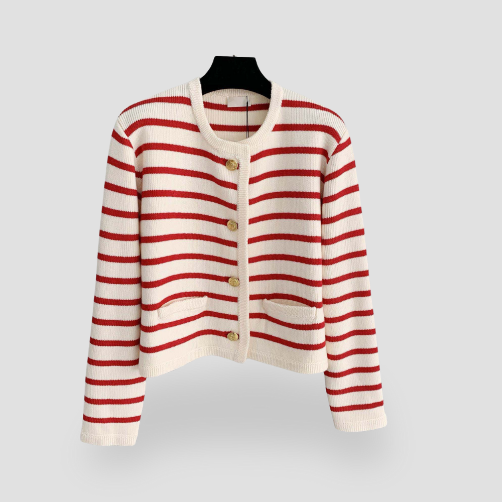 Badhie | Women’s Striped Button-Up Cardigan