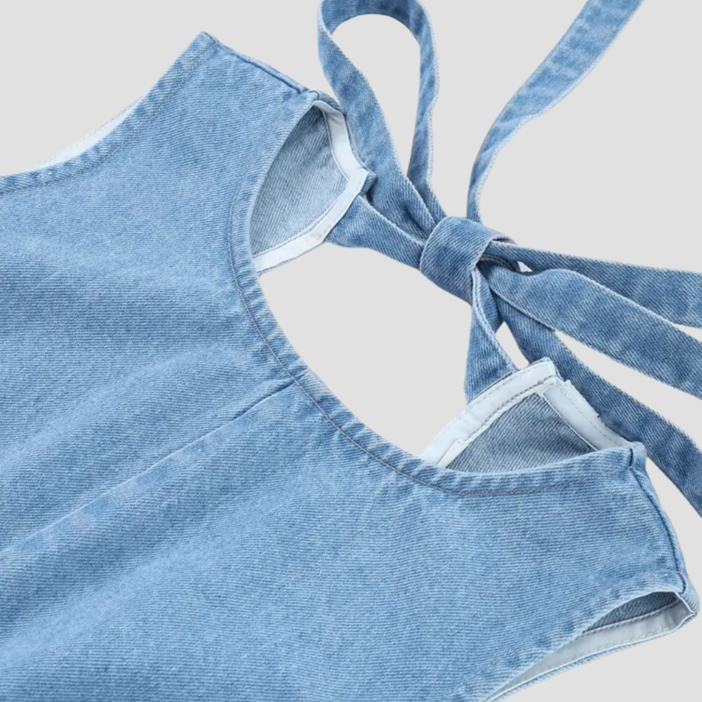 Badhie | Women’s Sleeveless Denim Midi Dress