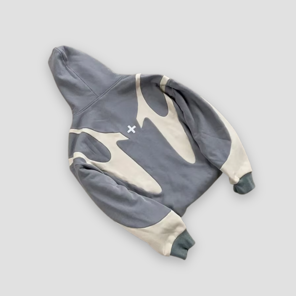 Badhie | Women’s Abstract Flame Zip Hoodie