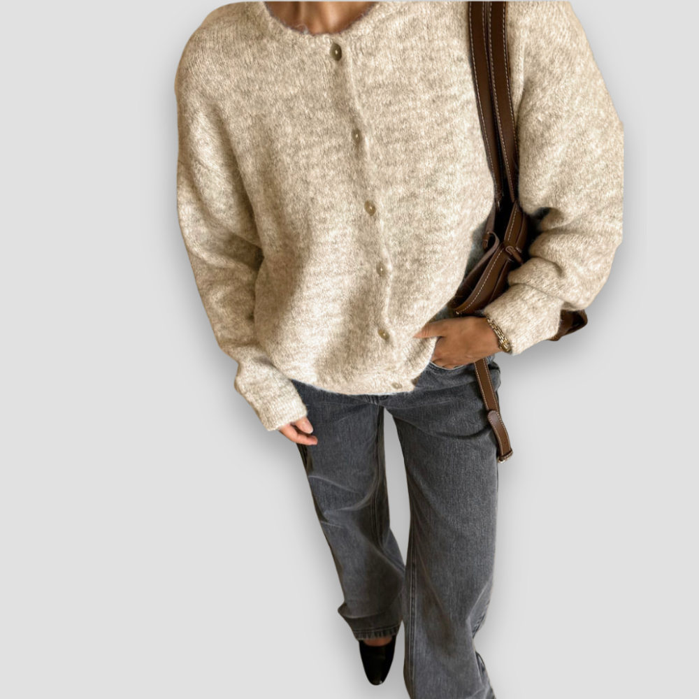 Badhie | Women’s Cozy Button-Up Knit Cardigan