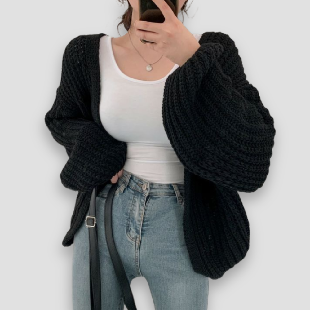 Badhie | Women’s Chunky Knit Oversized Cardigan