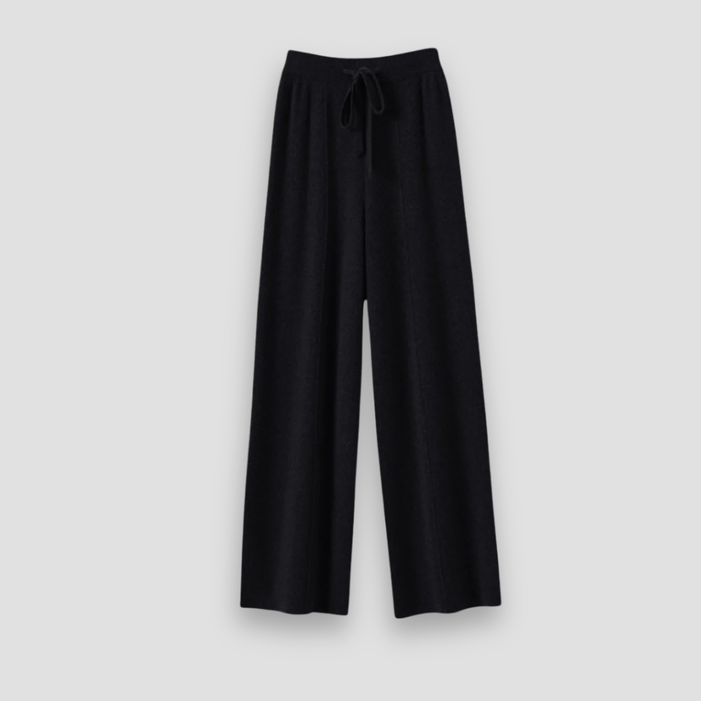Badhie | Women’s Knit Cashmere Wide-Leg Lounge Pants
